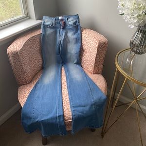 High rise flare jeans